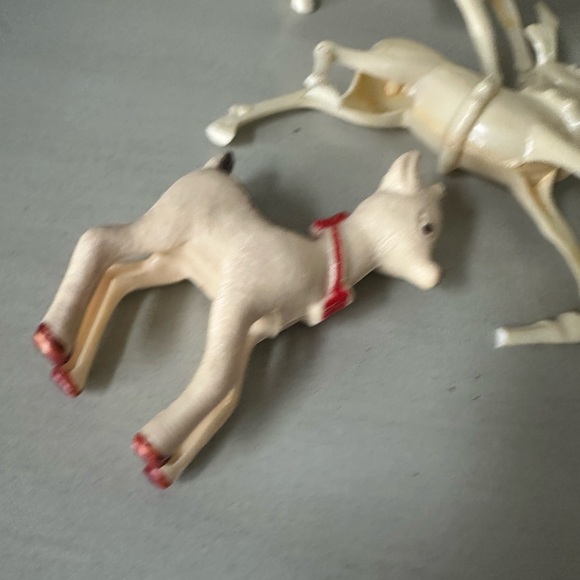 Vintage Rosbro ? Reindeer lot Rudolph - Picture 12 of 14